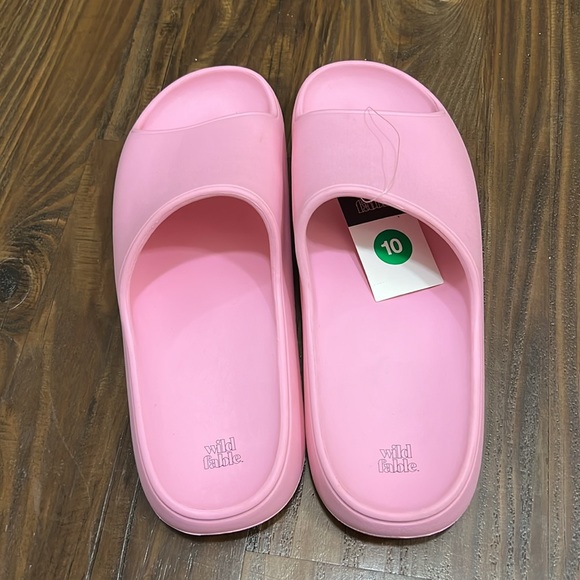 Wild Fable Pink Women Slides Size 10 - Picture 2 of 6